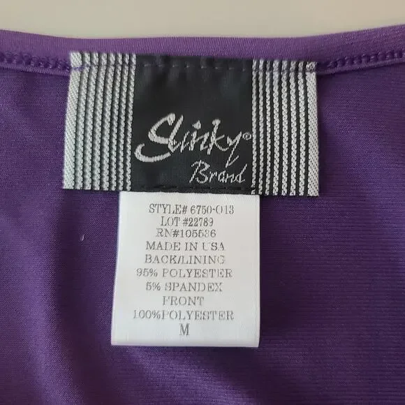 Slinky purple sequin sparkle tank top - medium - Picture 3 of 4